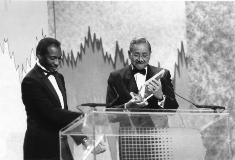 Raymond V. Haysbert Sr. receiving Award 1972